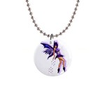 Violet 1  Button Necklace