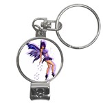 Violet Nail Clippers Key Chain