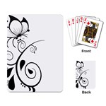 Floral Butterfly Design Playing Cards Single Design