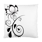 Floral Butterfly Design Cushion Case (Single Sided) 