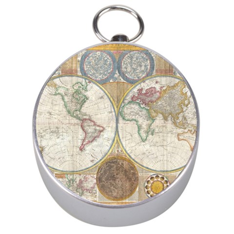 1794 World Map Silver Compass from UrbanLoad.com Front