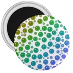 Rainbow Bubbles Design 3  Magnet