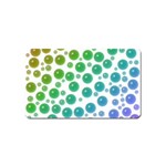 Rainbow Bubbles Design Magnet (Name Card)