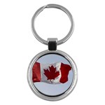 CANADA FLAG Key Chain (Round)