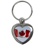 CANADA FLAG Key Chain (Heart)