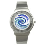 Abstract Waves Stainless Steel Watch (Slim)