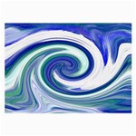 Abstract Waves Glasses Cloth (Large, Two Sided)