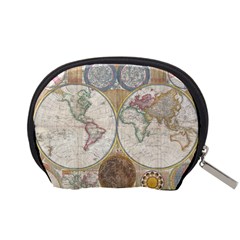 1794 World Map Mini Zipper Pouch from UrbanLoad.com Back