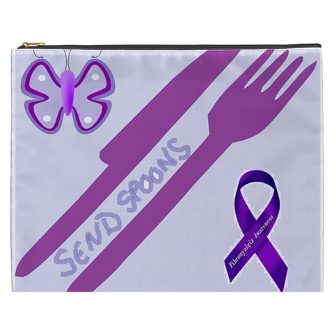 Send Spoons Cosmetic Bag (XXXL) from UrbanLoad.com Front