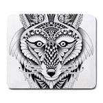 Ornate Foxy Wolf Large Mouse Pad (Rectangle)