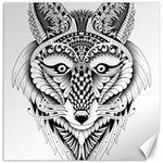 Ornate Foxy Wolf Canvas 16  x 16  (Unframed)