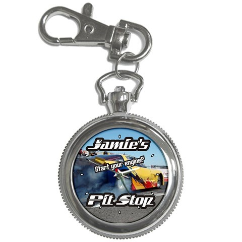 Pit stop start your engine Key Chain Watch from UrbanLoad.com Front