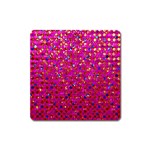 Polka Dot Sparkley Jewels 1 Magnet (Square)