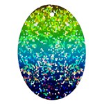 Glitter 4 Oval Ornament (Two Sides)