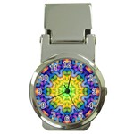 Psychedelic Abstract Money Clip with Watch