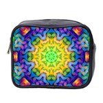 Psychedelic Abstract Mini Travel Toiletry Bag (Two Sides)