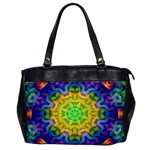 Psychedelic Abstract Oversize Office Handbag (One Side)