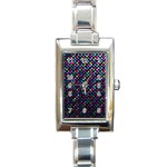 Polka Dot Sparkley Jewels 2 Rectangular Italian Charm Watch