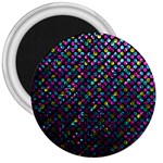 Polka Dot Sparkley Jewels 2 3  Button Magnet