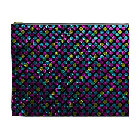 Polka Dot Sparkley Jewels 2 Cosmetic Bag (XL) from UrbanLoad.com Front