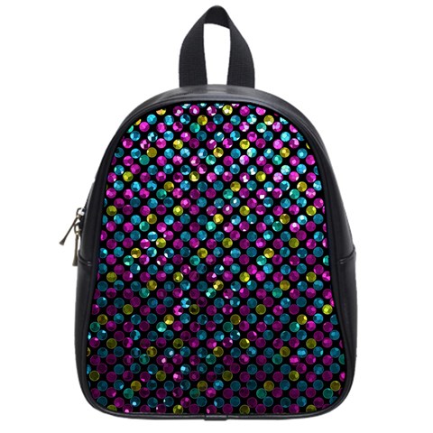 Polka Dot Sparkley Jewels 2 School Bag (Small) from UrbanLoad.com Front