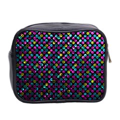 Polka Dot Sparkley Jewels 2 Mini Travel Toiletry Bag (Two Sides) from UrbanLoad.com Back