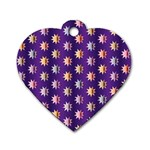 Flare Polka Dots Dog Tag Heart (One Sided) 