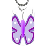 Cute Awareness Butterfly Dog Tag (Two-sided) 
