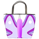 Cute Awareness Butterfly Bucket Handbag
