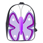 Cute Awareness Butterfly School Bag (Large)