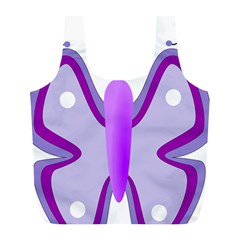 Cute Awareness Butterfly Reusable Bag (L) from UrbanLoad.com Front