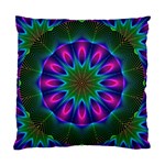 Star Of Leaves, Abstract Magenta Green Forest Cushion Case (Single Sided) 