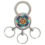 Cosmic Code 3-Ring Key Chain