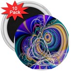 Crop Circle Abstract 3  Magnet (10 pack)