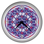 Life Flower Wall Clock (Silver)