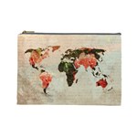 Vintageworldmap1200 Cosmetic Bag (Large)