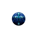 Glossy Blue Cross Live Wp 1 2 S 307x512 1  Mini Button Magnet