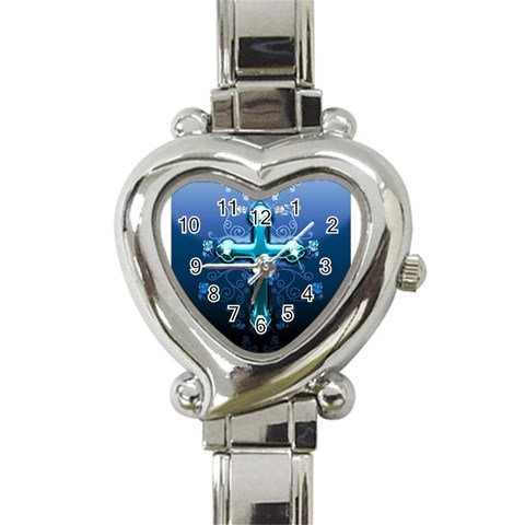 Glossy Blue Cross Live Wp 1 2 S 307x512 Heart Italian Charm Watch  from UrbanLoad.com Front