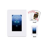 Glossy Blue Cross Live Wp 1 2 S 307x512 Playing Cards (Mini)
