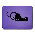 Purple Gracious Evil Black Cat Small Mouse Pad (Rectangle)
