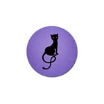 Purple Gracious Evil Black Cat Golf Ball Marker 4 Pack