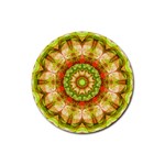 Red Green Apples Mandala Drink Coasters 4 Pack (Round)