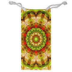 Red Green Apples Mandala Jewelry Bag from UrbanLoad.com Front