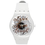 Live love laugh Plastic Sport Watch (Medium)