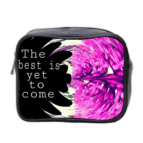 The best is yet to come Mini Travel Toiletry Bag (Two Sides) from UrbanLoad.com Front