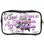 Live Peace Dream Hope Smile Love Travel Toiletry Bag (One Side)