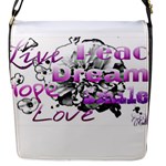 Live Peace Dream Hope Smile Love Flap Closure Messenger Bag (Small)