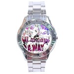What s meant to be will always find a way Stainless Steel Watch