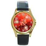 Healing Round Gold Metal Watch