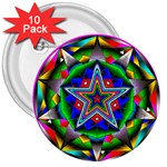 Icosidodecahedron 3  Button (10 pack)